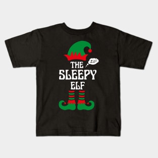 THE SLEEPY ELF Kids T-Shirt